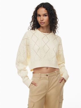 Aritzia Sunday Best Peggy Cropped Sweater